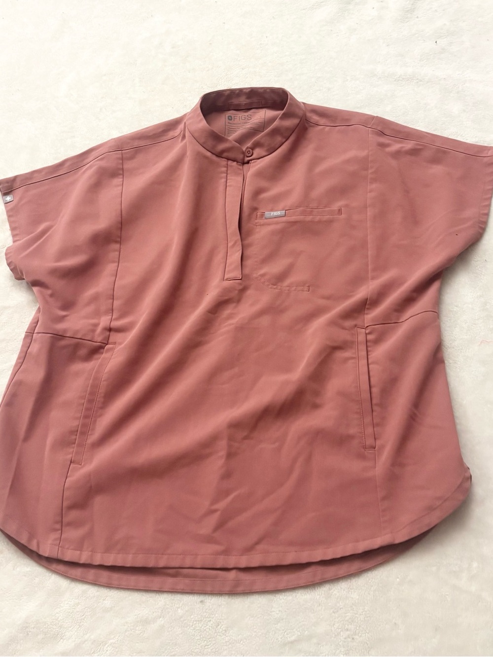 FIGS Montex Scrub Top Mauve